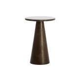 SIDE TABLE YNZ MARBLE BROWN 30 - CAFE, SIDE TABLES